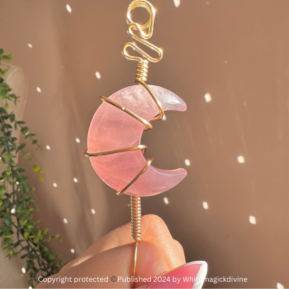 Rose Quartz Crystal Joint Cigarette Holder Smoking Accessories Kushbahbie